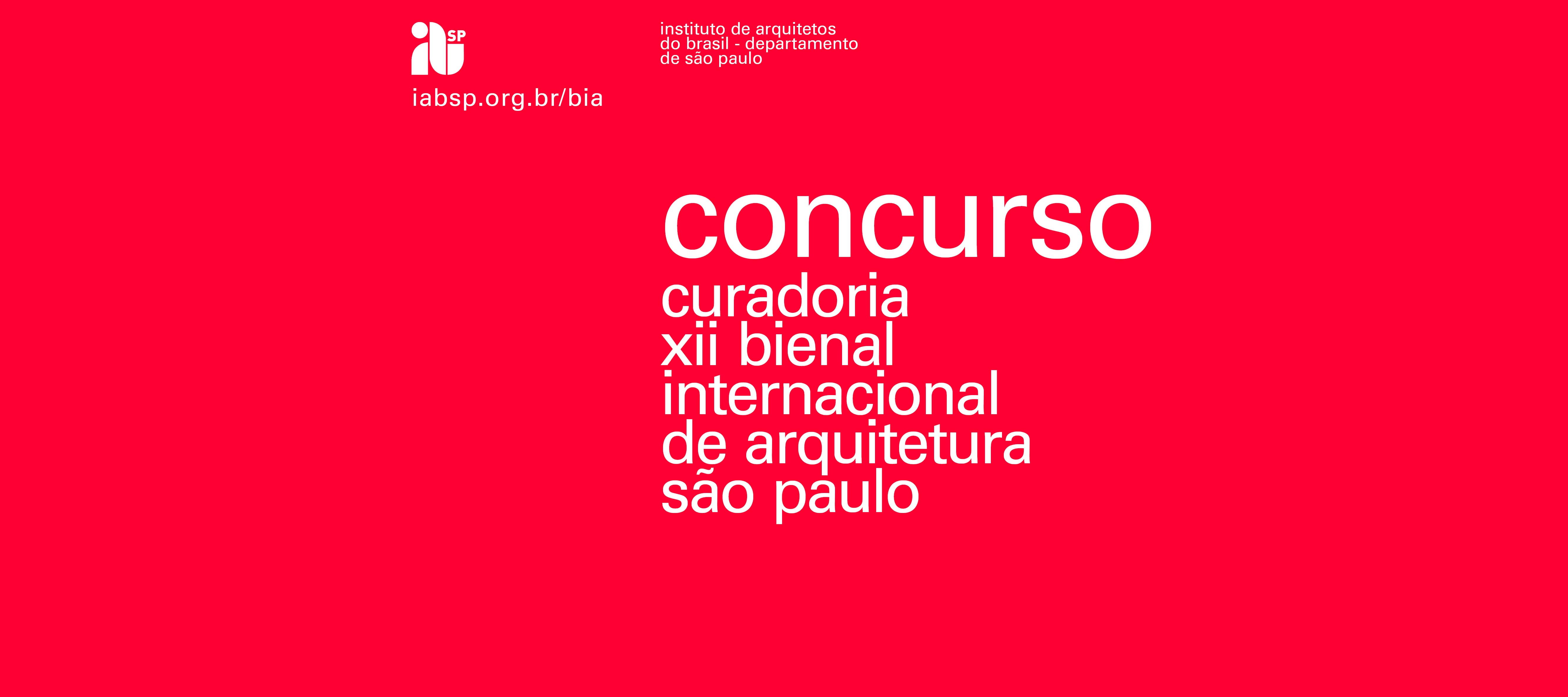 Concurso seleciona propostas para curadoria da 12ª Bienal Internacional de Arquitetura de São Paulo
