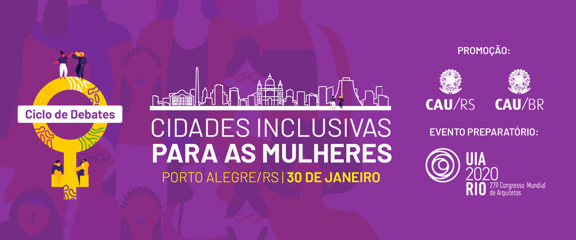 CAU/RS promove evento sobre cidades inclusivas para mulheres