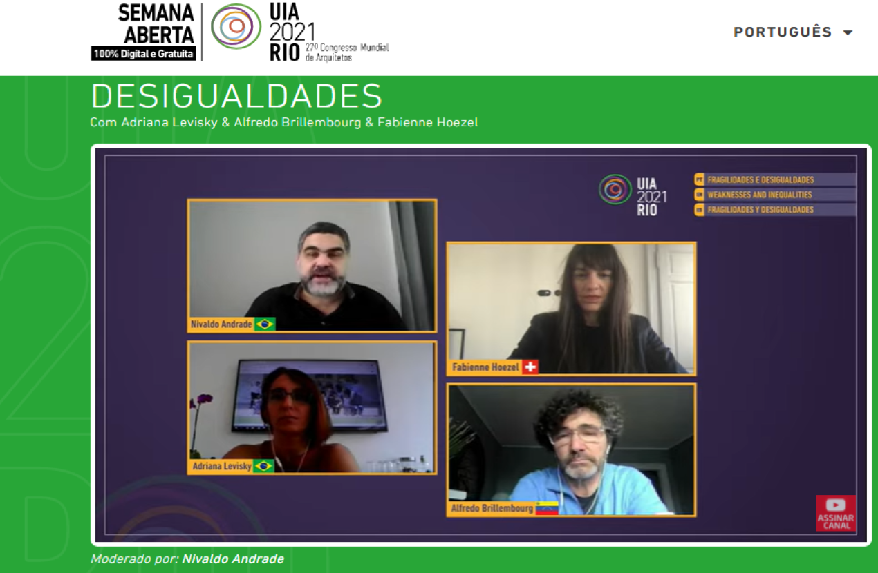Live Semana Aberta UIARio2021: A atuação política do arquiteto em debate