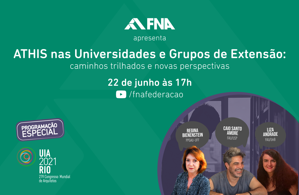 FNA abre agenda de junho no UIARio2021 com foco na ATHIS dentro da sala de aula