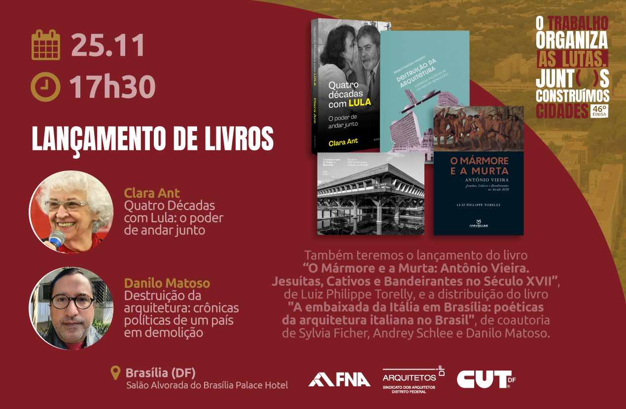 Clara Ant, Danilo Matoso e Luiz Philippe Torelly lançam livros durante 46º ENSA